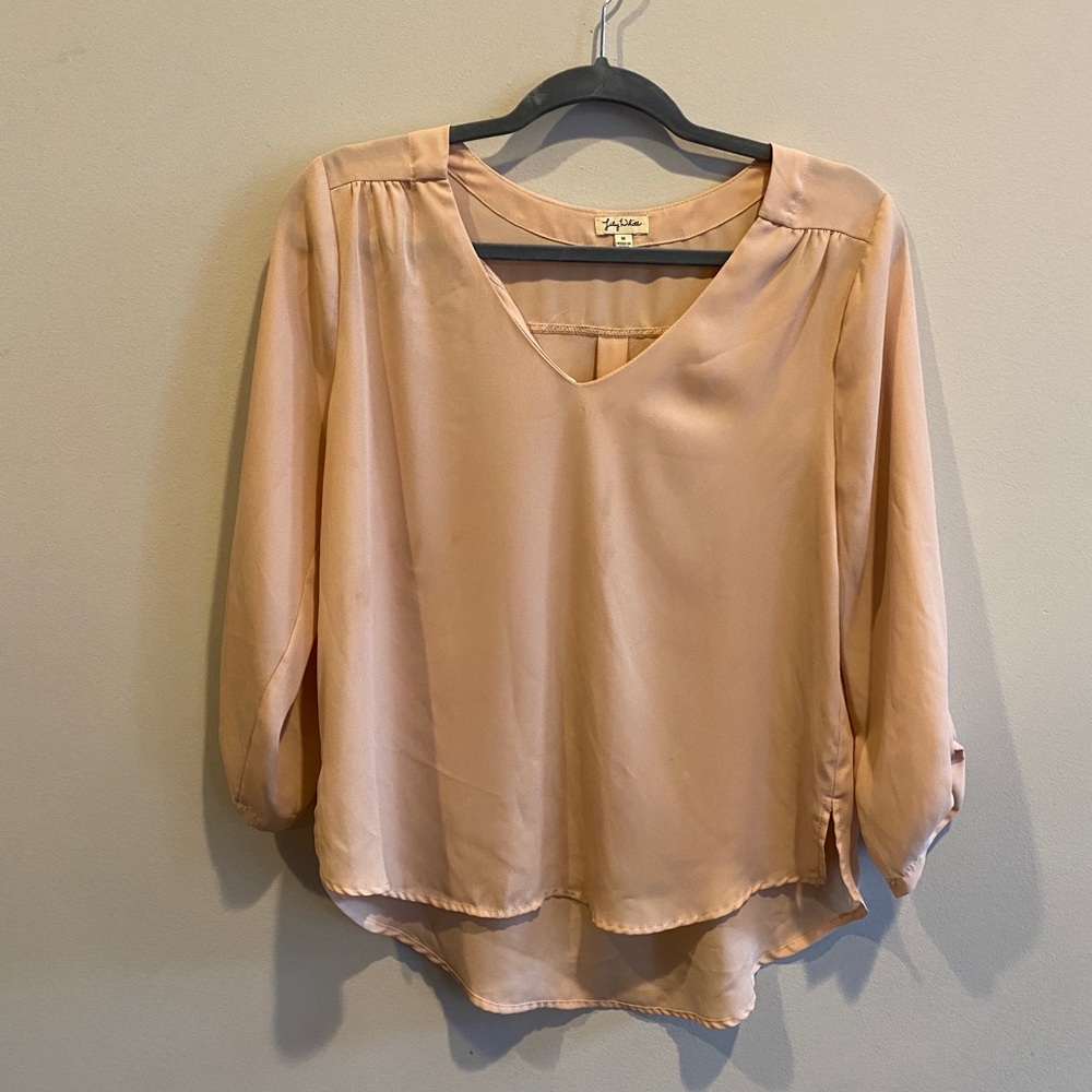 Blush blouse